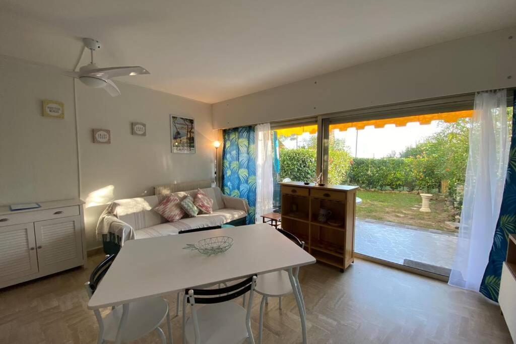 C037-Nice Studio With Garden And Parking - Near Beach Cannes Eksteriør bilde